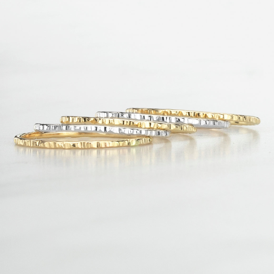 Classic Gold and Silver Two Toned Stack Ring