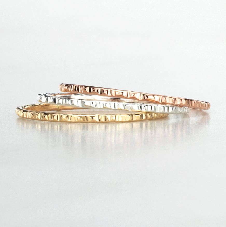 Classic Tri Color Ring Set