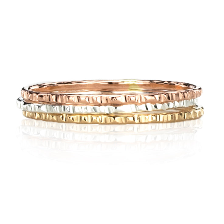 Classic Tri Color Ring Set