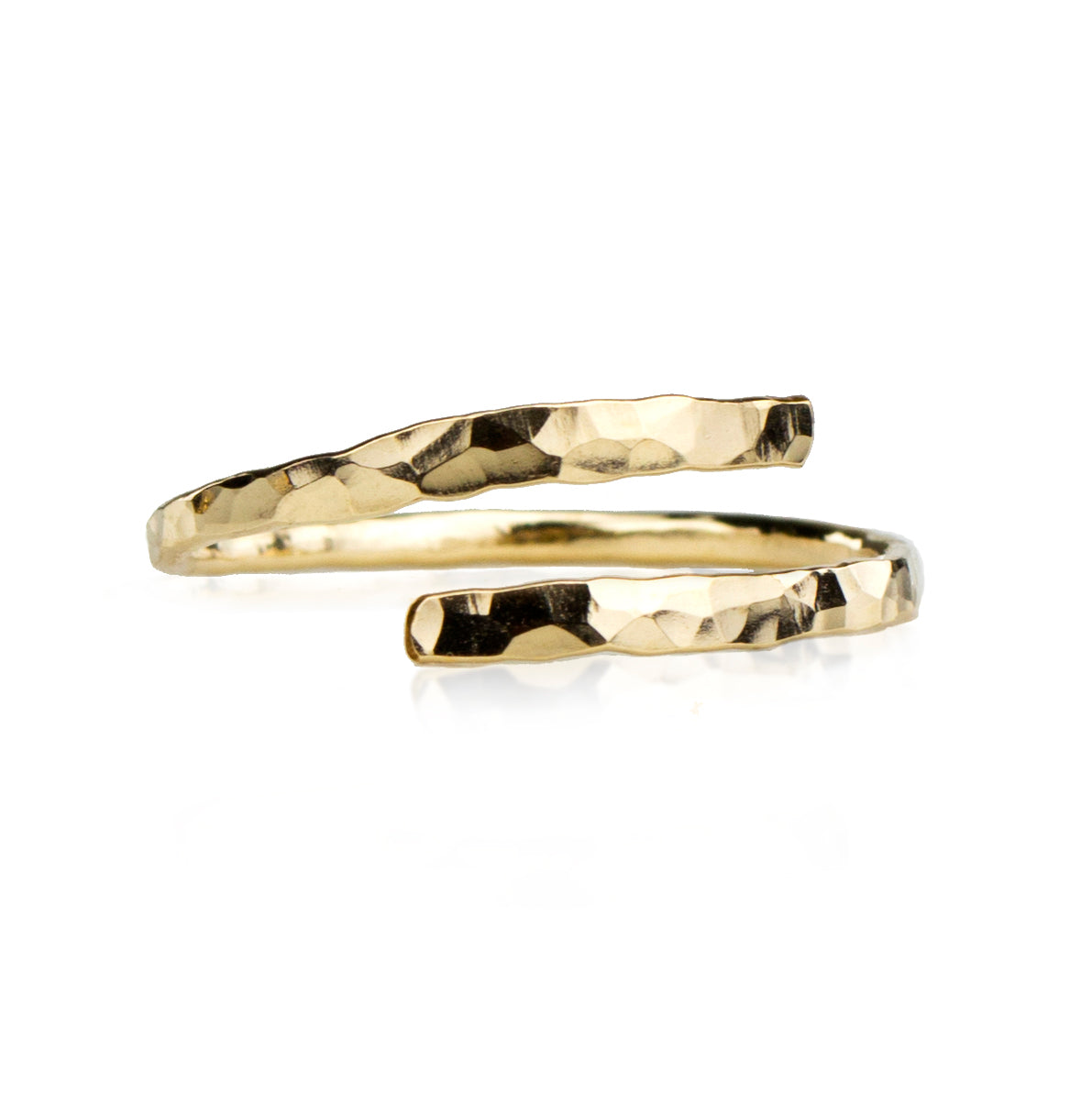 Hammered Bypass Ring