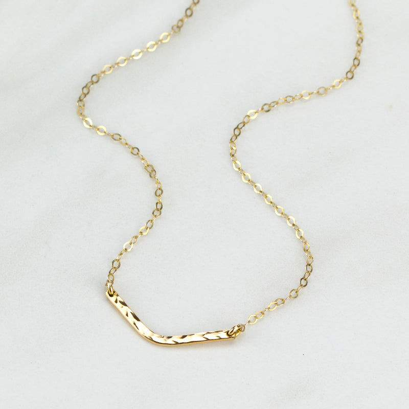 chevron v necklace 